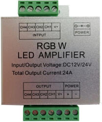 Avide 288W 12-24V RGB+W LED szalag jelerősítő Avide (AVI ABLS12VRGBW 288W AMP)
