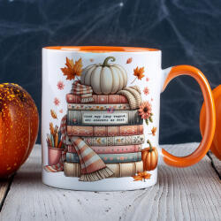Deconline Customs Halloween mintás bögre "csak egy lány vagyok. . . " Narancssárga (DO126174-ORANGE-MUG)