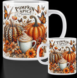 Deconline Customs Őszi mintás bögre "Pumpkin Spice Season" 330 ml (DO126175-CERAMIC-MUG)