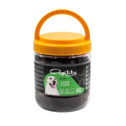 Agility Recompense delicioase pentru caini Agility, chipsuri de miel, 500g