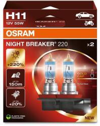 OSRAM H11 Night Breaker 220, +220%, Duo Box (64211NB220-2HB)