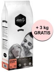 Amity Amity Premium Salmon and Rice 15 kg + 3 kg GRATUIT