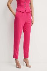 Guess pantaloni ROBERTA femei, culoarea roz, drept, high waist, W4YB52 WFWX2 9BYH-SPD04B_30X (W4YB52.WFWX2)