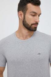 Gant tricou din bumbac culoarea gri, neted 9BYX-TSM0WR_90X