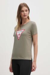 Guess tricou din bumbac culoarea verde 9BYX-TSD00N_78X (W1YI1B.I3Z14)