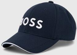 BOSS Green sapca culoarea albastru marin, cu imprimeu, 50519247 9BYH-CAM00G_59X (50519247)