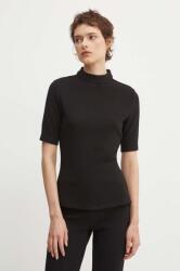 Hugo tricou femei, culoarea negru, cu turtleneck, 50520098 9BYH-TSD03H_99X