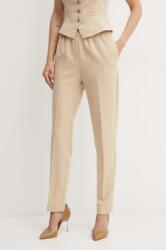 Guess pantaloni ROBERTA femei, culoarea bej, drept, high waist, W4YB52 WFWX2 9BYH-SPD04B_80X (W4YB52.WFWX2)