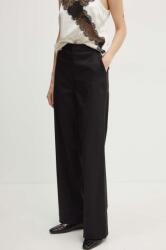 Guess pantaloni LAYLA femei, culoarea negru, lat, high waist, W4YB57 WGCA0 9BYH-SPD049_99X (W4YB57.WGCA0)