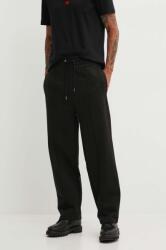 Hugo pantaloni de trening din bumbac culoarea negru, neted, 50516646 9BYH-SPM01Z_99X