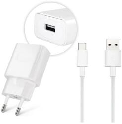 Huawei HW-050200E02+C Huawei hálózati töltő adapter, USB-A aljzat, 10W + LX1121 USB Type-C kábel, fehér (HW-050200E02+C)