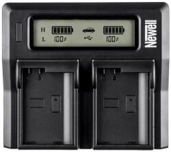 Newell DC-LCD dupla töltő NP-T125 akkumulátorokhoz (NL0047) - nika