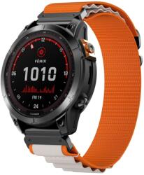  Curea PROTEMIO Alpine pentru ceasuri inteligente cu o latime de 22 mm bej-portocaliu