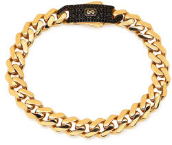 Heratis Forever Monaco Chain karkötő Classic Plain Pavé lock black 9, 5 mm IZ31225N