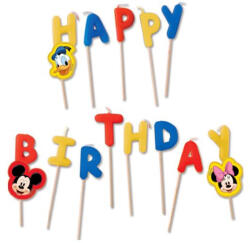 Disney Mickey Rock the House Happy Birthday gyertya (PNN09295) - kreativjatek