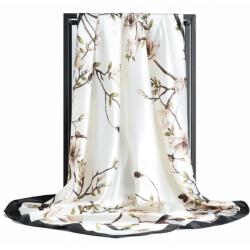 HARAHU KA-33858 Kendő - Fehér/Virágok KP33858