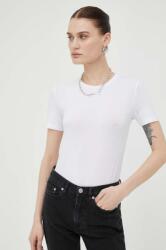 Samsoe Samsoe Samsoe t-shirt ESTER női, fehér, F00012121 - fehér M/L