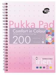 Pukka Pad Spirálfüzet, A5, vonalas, 100 lap, PUKKA PAD "Irlen Jotta Rose (PUPIRJA5R) - tonerprint