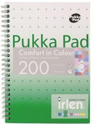 Pukka Pad Spirálfüzet, A5, vonalas, 100 lap, PUKKA PAD "Irlen Jotta Green (PUPIRJA5G) - tonerprint