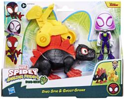 Hasbro SPIDEY SI PRIETENII MARVEL DINO WEBS DINO SPIN SI GHOST SPIDER SuperHeroes ToysZone