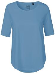 Neutral Tricou cu mânecă 3/4 pentru femei din bumbac organic Fairtrade - Dusty indigo | 2XL (NE-O81004-1000304218)