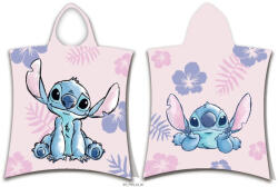 Disney Lilo és Stitch, A csillagkutya Pink strand törölköző poncsó 50x115 cm - miniorszag