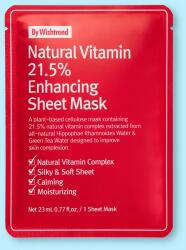 By Wishtrend Mască cu vitamină naturală 21.5% Natural Vitamin 21.5% Enhancing Sheet Mask - 23 ml / 1 buc Masca de fata