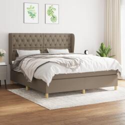 vidaXL tópszínű szövet rugós ágy matraccal 160 x 200 cm (3128777)