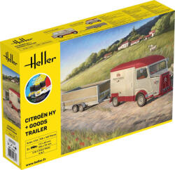 Heller STARTER KIT Citroen HY + Goods Trailer 1: 24 (52331)