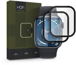 HOFI Hybrid Pro+ Glass - Apple Watch Series 7/8/9 (45 mm) üvegfólia - 2 db/cs - fekete - bluedigital