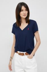Ralph Lauren pamut póló sötétkék - sötétkék L - answear - 33 990 Ft