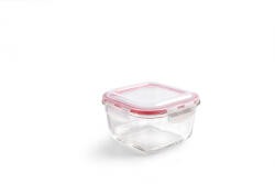ibili Caserola alimente Ibili-Borosilicato, sticla borosilicata, 16x16x9.5 cm, 1 l, transparent rosu (IB-754810A)