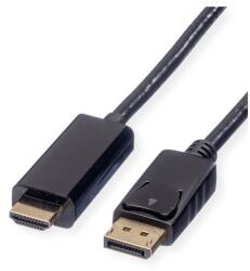 Roline Kábel DisplayPort 1.2 DP - HDMI 4K60Hz, M/M, 2m, fekete 11.04. 5786-10 (11.04.5786-10)
