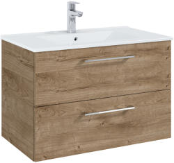 Roca Roma szekrény 80x45.6x53 cm mosdókagyló alá akasztható tölgy A857950808