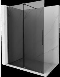 Mexen Velar perete de duș glisant Walk-in 160 x 200 cm, grafit 8 mm, gri armă periat - 871-160-000-43-66 (871-160-000-43-66)