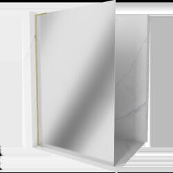 Mexen Kioto L perete de duș Walk-in 100 x 200 cm, oglindă, auriu - 800-100-103-50-50 (800-100-103-50-50)