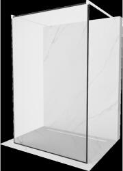 Mexen Kioto panou de duș independent 150 x 200 cm, ramă neagră 8 mm, alb - 800-150-002-20-70 (800-150-002-20-70)