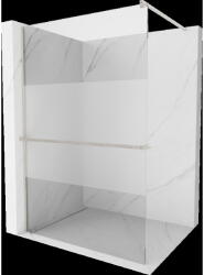Mexen Kioto+ perete de duș cu raft Walk-in 110 x 200 cm, transparent/frost, nichel periat - 800-110-121-97-35 (800-110-121-97-35)