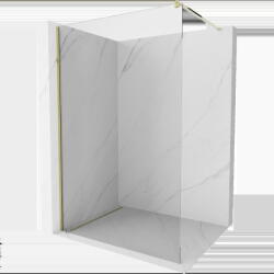Mexen Kioto perete de duș Walk-in 145 x 200 cm, transparent 8 mm, auriu - 800-145-101-50-00 (800-145-101-50-00)