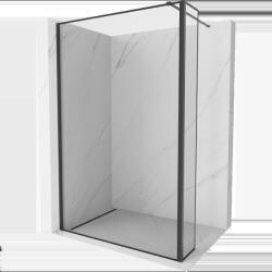 Mexen Kioto perete de duș Walk-in 160 x 30 cm, cadru negru, negru - 800-160-212-70-70-030 (800-160-212-70-70-030)