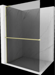 Mexen Kioto+ L perete de duș cu raft Walk-in 70 x 200 cm, grafit, auriu periat - 800-070-123-55-40 (800-070-123-55-40)