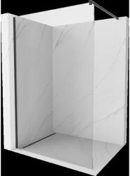 Mexen Kioto perete de duș Walk-in 145 x 200 cm, transparent 8 mm, negru - 800-145-101-70-00 (800-145-101-70-00)