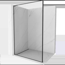 Mexen Kioto L panou de duș Walk-in 90 x 200 cm, ramă neagră, gun gray periat - 800-090-103-66-70 (800-090-103-66-70)