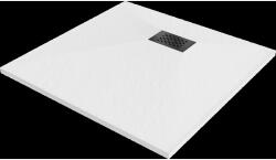 Mexen Hugo cadă de duș pătrată SMC 90 x 90 cm, albă, capac de mascare negru - 42109090-B (42109090-B)