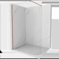 Mexen Kioto-R perete de duș rotunjit Walk-in 150 x 200 cm, transparent 8 mm, cupru periat - 800-150-101-65-06 (800-150-101-65-06)