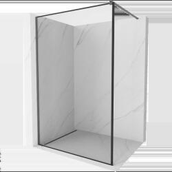 Mexen Kioto perete de duș Walk-in 90 x 200 cm, cadru negru 8 mm, metal pistol - 800-090-101-95-70 (800-090-101-95-70)