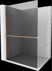 Mexen Kioto+ L panou de duș cu raft Walk-in 90 x 200 cm, grafit, cupru periat - 800-090-123-65-40 (800-090-123-65-40)