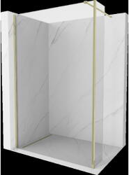 Mexen Kioto perete duș Walk-in 130 x 40 cm, transparent, aurie - 800-130-212-50-00-040 (800-130-212-50-00-040)