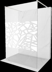 Mexen Kioto perete de duș liber 140 x 200 cm, model alb 8 mm, nichel periat - 800-140-002-97-85 (800-140-002-97-85)