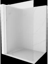 Mexen Kioto L perete de duș Walk-in 90 x 200 cm, dungi, alb - 800-090-103-20-09 (800-090-103-20-09)